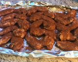 A picture of step 3 of Spicy dry jerk rubbed smoked chicken wings.