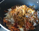 A picture of step 5 of Carrot Rice.
