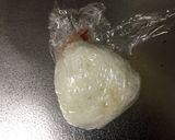 A picture of step 7 of Shrimp Tempura Onigiri (Rice Ball).