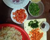Vegetable in potato nests recipe step 1 photo