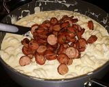 A picture of step 8 of Creamy Five Cheese Mac and Sausage.