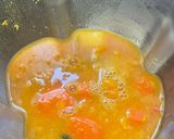 A picture of step 4 of Red Lentil Velouté with Scallions and Habanero Peppers.