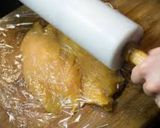 Foto del paso 1 de la receta: Suprema entre panes de estragón y ensalada de rúcula y parmesano