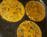 A picture of step 5 of Corn coriander theplas.