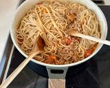 Φωτογραφία βήματος 6 της συνταγής 🍝Μπολονέζ με κιμά ανάμεικτο και σπαγγέτι ολικής