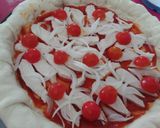 Foto del paso 8 de la receta Pizza de pollo con los bordes rellenos