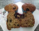 รูปขั้นตอนการทำที่ 7 ของ Whole wheat Banana Blueberry Muffins ❌sugar | โฮลวีทกล้วยหอมบลูเบอร์รีมัฟฟิน ❌น้ำตาล ❌เนย