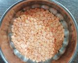 A picture of step 1 of Dal dhokli.