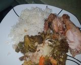 Foto del paso 8 de la receta: 🐓🍗Pollo entero relleno al horno con vegetales🥦🥕🥔