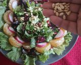 A picture of step 2 of Fresh seasonal salad with French dressing.