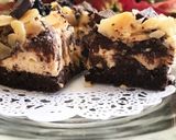 Foto langkah ke 8 dari resep Keto Chewy Brownies Cheescake#ketopad.