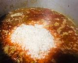 A picture of step 5 of Alu Tahari (Aloo rice).