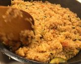 A picture of step 4 of Zucchini rice.