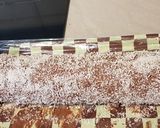 Csíkos kekszes süti recept fázis 4 fotója