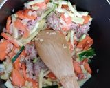 Foto del paso 2 de la receta: Sopa de zucchini y carne
