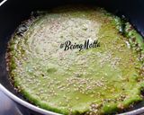 A picture of step 4 of Suji Palak Handvo.