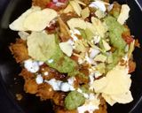 A picture of step 3 of Leftover Chana Masala Chaat.