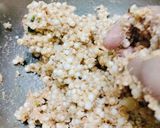 A picture of step 2 of Sabudana Vada.