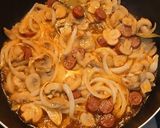 Foto do passo 3 de Frango/bife frito com linguiça