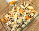 Une image de l'étape 5 de Gratin butternut viande hachée et champignons.
