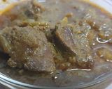 A picture of step 3 of Chapati with Mutton Liver.