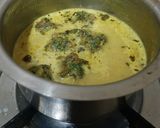 A picture of step 10 of Spinach Pakora Kadhi With Indian Herbed Rice - Punjabi meal For Dinner.