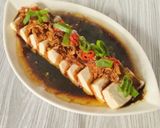 Foto langkah ke 4 dari resep Tahu Kukus Bawang Putih.