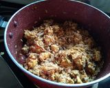 A picture of step 4 of Paneer yakhni pulao.