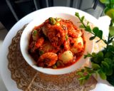 Foto langkah ke 2 dari resep Udang telor balado pete.