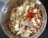 A picture of step 6 of Moong sprouts chaat.