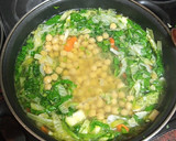 Foto del paso 5 de la receta: Crema de berros, espinacas y garbanzos