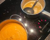 A picture of step 4 of Butternut squash soup.