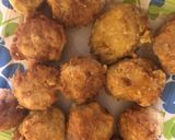A picture of step 4 of Yam balls.