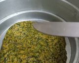 A picture of step 4 of Kothimbir Vadi (Cilantro Snack).