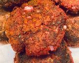 A picture of step 5 of Vegetarian Friendly: Beetroot Feta Patties.