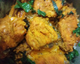 A picture of step 8 of Chicken tikka biryani.