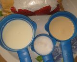 A picture of step 2 of Watermelon and paw paw milkshake.