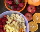 A picture of step 1 of Spring Fruit Salad 🍓🍊.