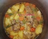 Foto del paso 2 de la receta: Carne guisada con arroz de fideos frito