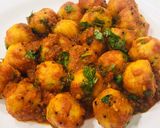 A picture of step 5 of Leftover upma suji balls.