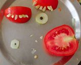 A picture of step 2 of Spooky Veggie Salad.