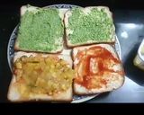 A picture of step 9 of Aloo mater sandwich.