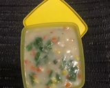 Foto langkah ke 5 dari resep Chicken Soup Ala KFC modifikasi | Spinach Chicken Soup | #ResepSederhana #AnekaSoup #CABE.