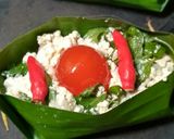 Foto langkah ke 4 dari resep Pepes Telur Asin & Tahu.