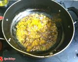 A picture of step 5 of Raw Banana with gravy.