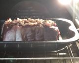 A picture of step 4 of Roast beef with steamed veg and roast potatoes.