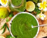 हरी धनिए की चटनी (Hari Dhaniya ki chutney recipe in hindi) रेसिपी चरण 6 फोटो