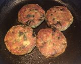 A picture of step 6 of Raw Banana Patties.