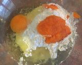 Foto langkah ke 2 dari resep Dadar Gulung Wortel isi Unti Kelapa.