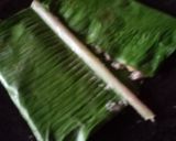 A picture of step 5 of Ila adda banana leaf appam.